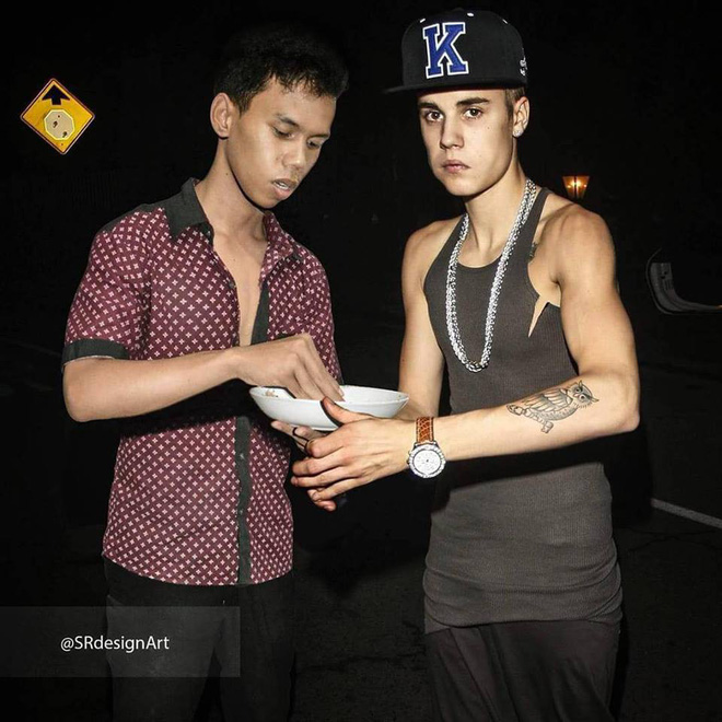 anh chang khuay dao cong dong mang tro thanh ban than cua bruno mars va justin bieber nho tai photoshop