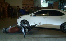 nam thanh nien goi 20 doi tuong den hon chien sau va cham giao thong 1 nguoi bi thuong nang