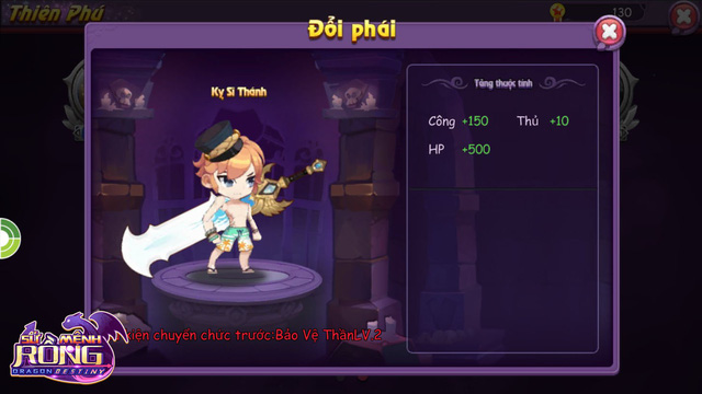 su menh rong huong dan cach nang thien phu class chien si cho nguoi moi choi