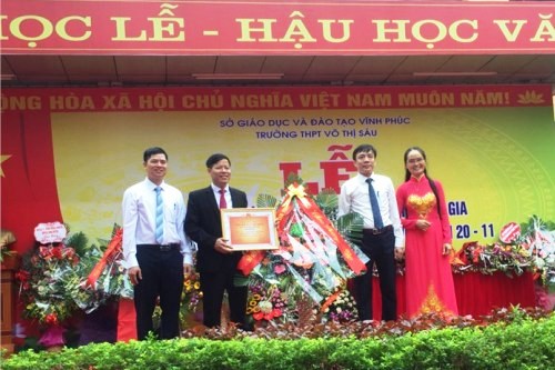 vinh phuc truong thpt vo thi sau dat chuan quoc gia