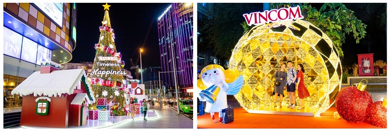le hoi giang sinh dieu ky tai 61 trung tam thuong mai vincom