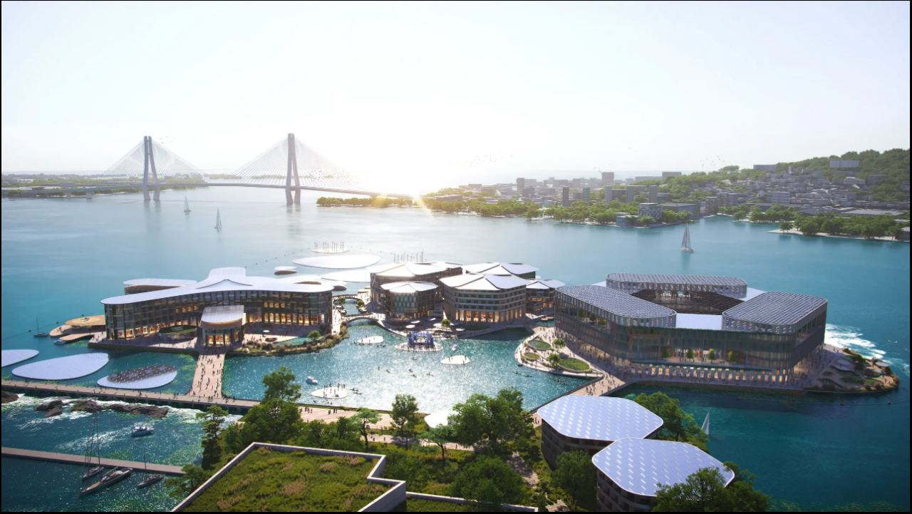 Mô hình thành phố nổi OCEANIX Busan
