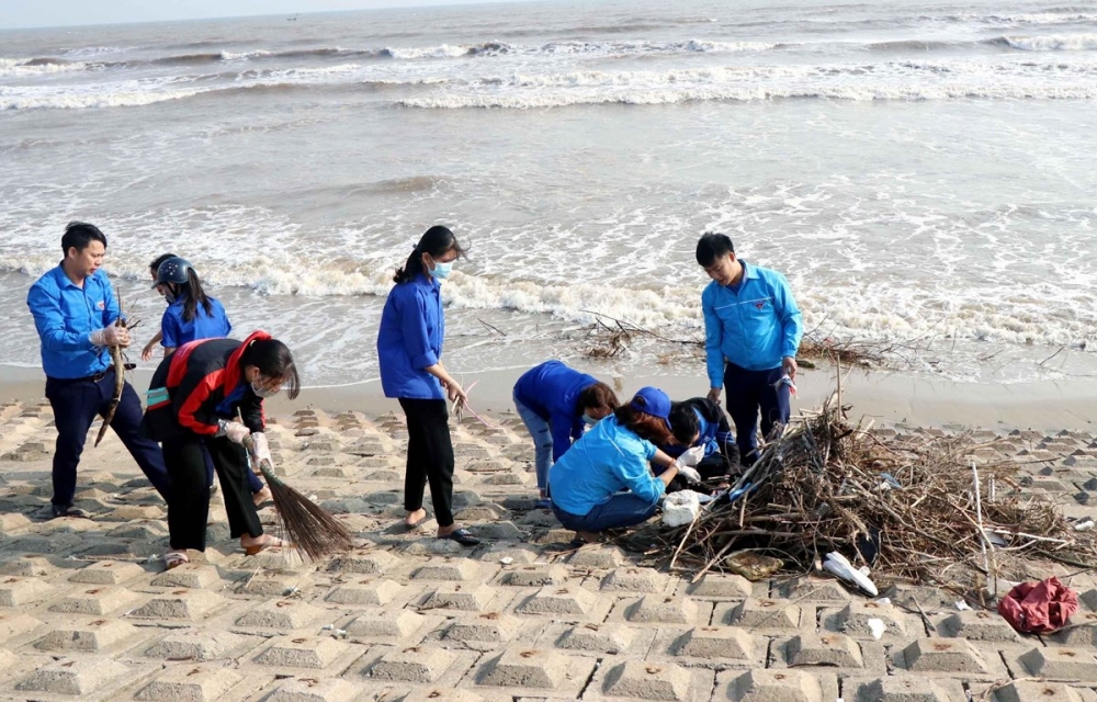 Việt Nam muốn thành quốc gia tiên phong giảm thiểu ô nhiễm đại dương. Ảnh:Công Tường/TTXVN
