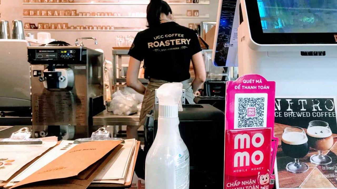 Ví điện tử MoMo được sử dụng phổ biến tại Việt Nam.Lien Hoang/Nikkei Asia