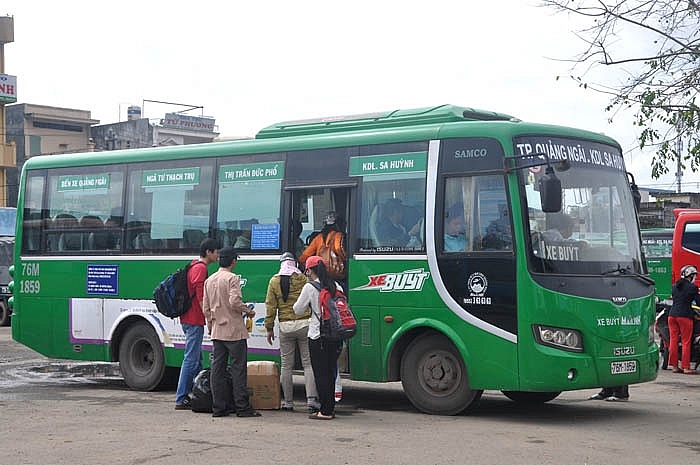 lo trinh lich trinh cac tuyen xe buyt quang ngai moi nhat