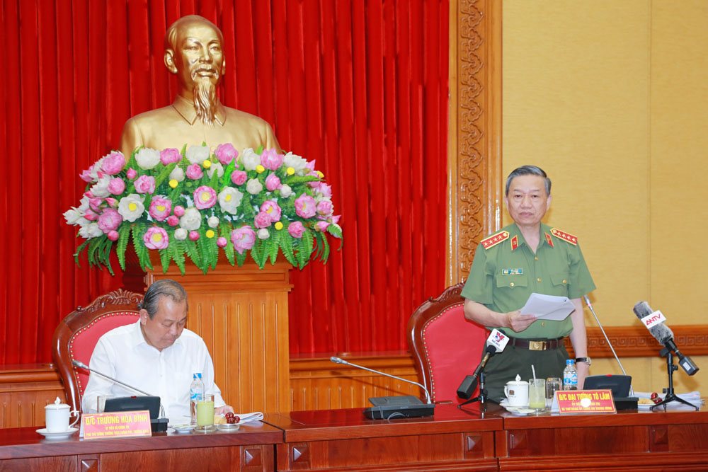 doan kiem tra so 1 ban chi dao trung uong ve phong chong tham nhung lam viec voi dang uy cong an trung uong