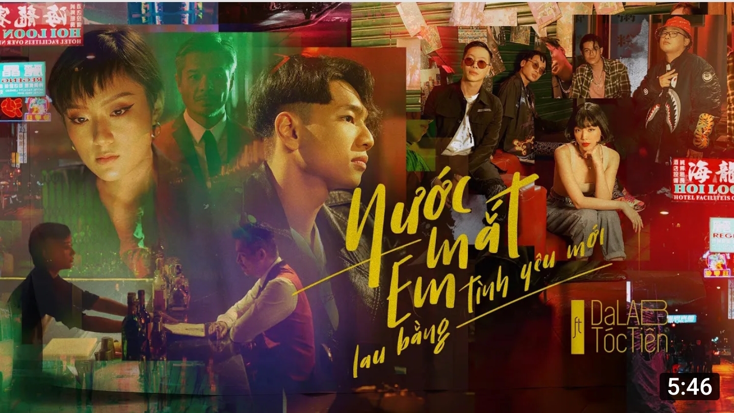 Lời bài hát "Nước mắt em lau bằng tính yêu mới" - Da LAB If Tóc Tiên