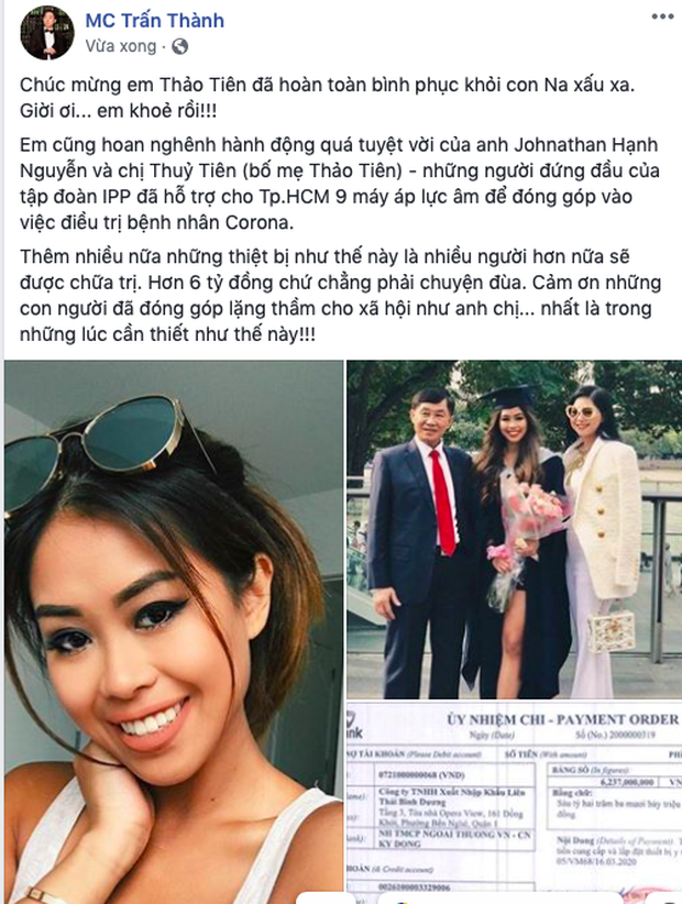 bo me thao tien quyen gop hon 6 ty dong ho tro phong chong covid 19