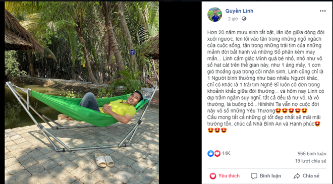 mc quyen linh 20 nam giup doi giup nguoi van thay minh nho be binh thuong