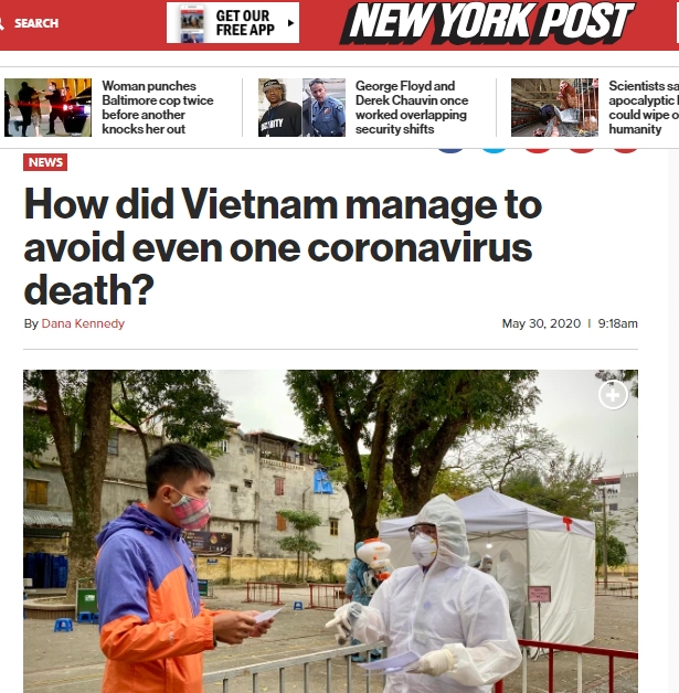 bao new york post ca ngoi cuoc chien chong covid 19 thanh cong cua viet nam