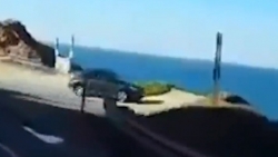 video o to mat lai lao thang tu vach nui xuong bien o my