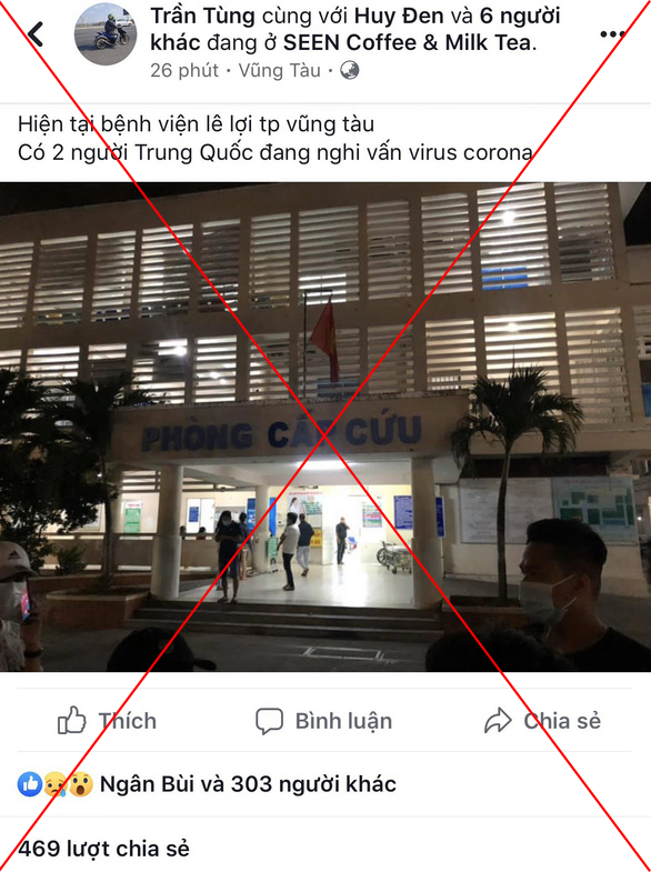 dang tin sai ve virus corona tai vung tau nam thanh nien bi cong an moi len lam viec