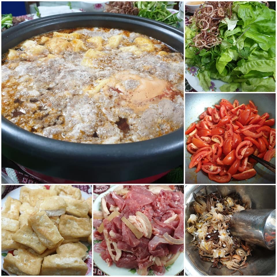 lau rieu cua dong lau thai chua cay sau nhung ngay tet an banh chung thit ga