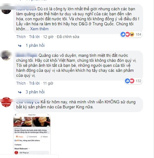 quang cao che gieu viec dung dua burger king bi dan mang de nghi bien khoi viet nam