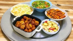 ca nuong thit lon man trau nau la lom va loat mon an phai thu khi den hoa binh