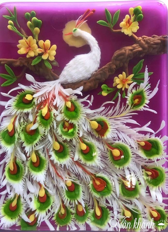 vuon hoa dac biet cua nguoi phu nu me ve tranh 3d tren thach rau cau