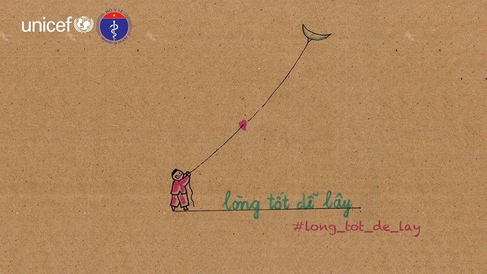 bo y te va unicef phat dong chien dich long tot de lay