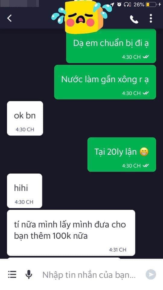 co gai bung 20 ly tra sua keu oan shipper len tieng cong bo loat tin nhan gay soc hon