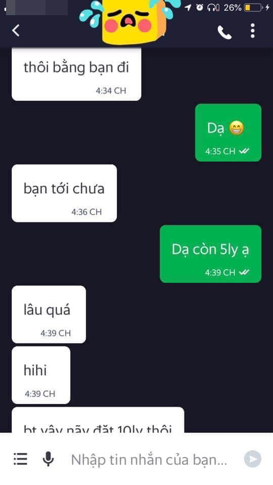 co gai bung 20 ly tra sua keu oan shipper len tieng cong bo loat tin nhan gay soc hon