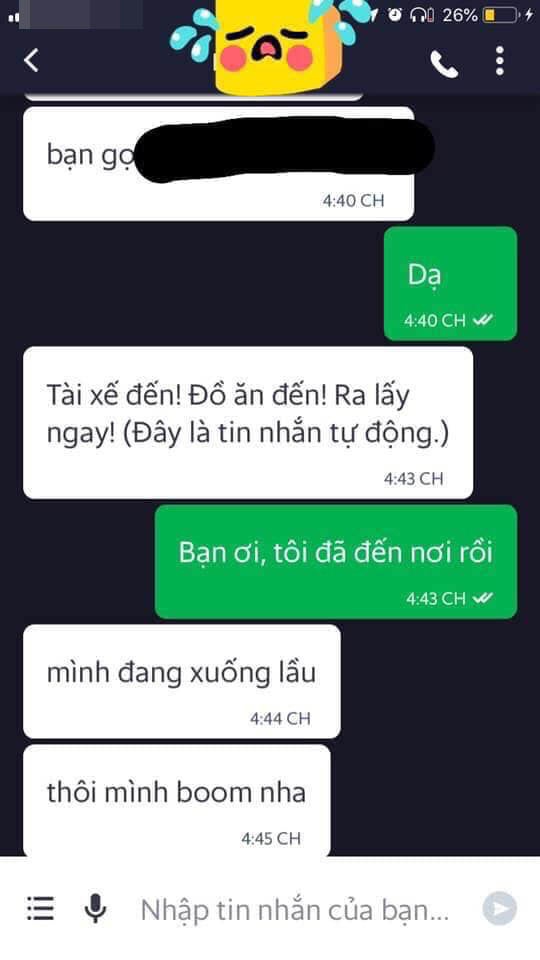 co gai bung 20 ly tra sua keu oan shipper len tieng cong bo loat tin nhan gay soc hon
