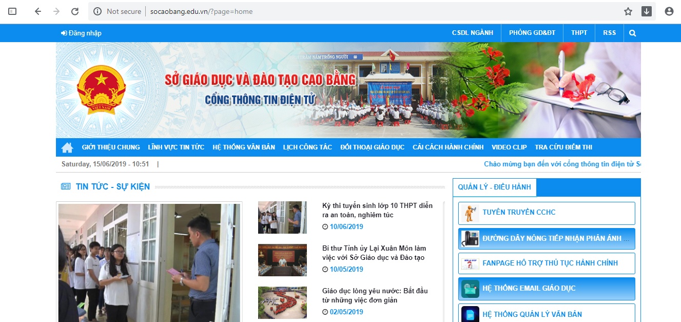 tra cuu diem thi tuyen sinh lop 10 cao bang nam 2019