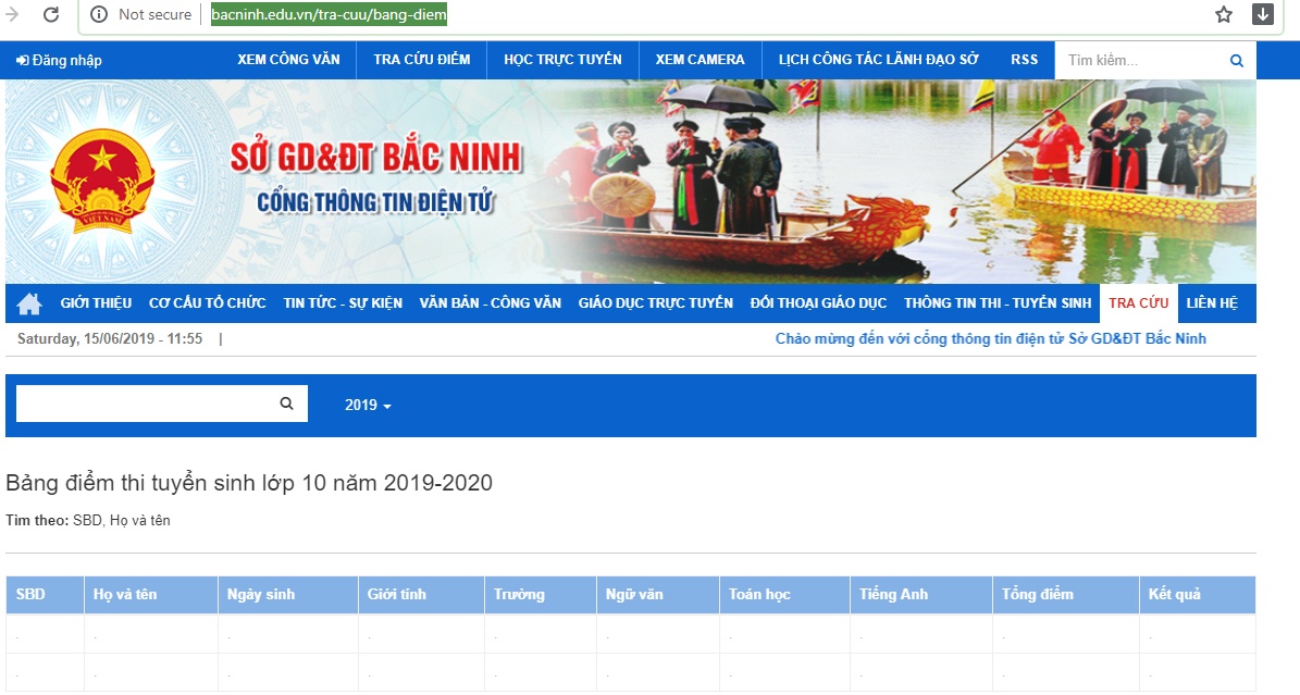 tra cuu diem thi tuyen sinh lop 10 bac ninh nam 2019