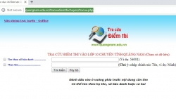 Tra cứu điểm thi lớp 10 Quảng Nam năm 2019