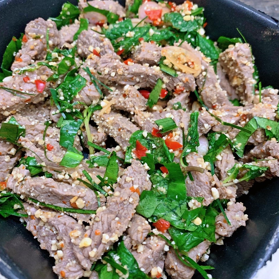 mon ngon de lam thit bo lap thai la mieng lai rai ngay mua