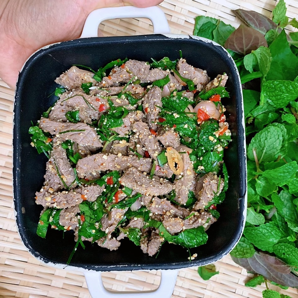mon ngon de lam thit bo lap thai la mieng lai rai ngay mua