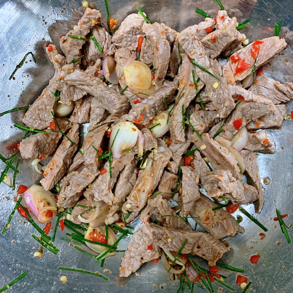 mon ngon de lam thit bo lap thai la mieng lai rai ngay mua