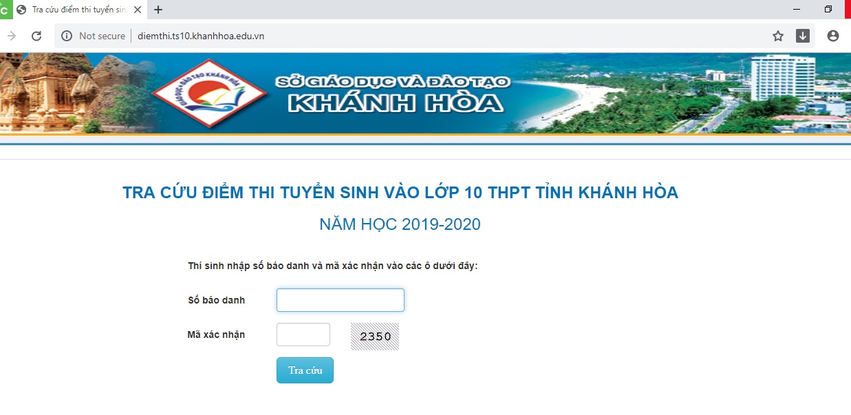 tra cuu diem thi lop 10 khanh hoa nam 2019