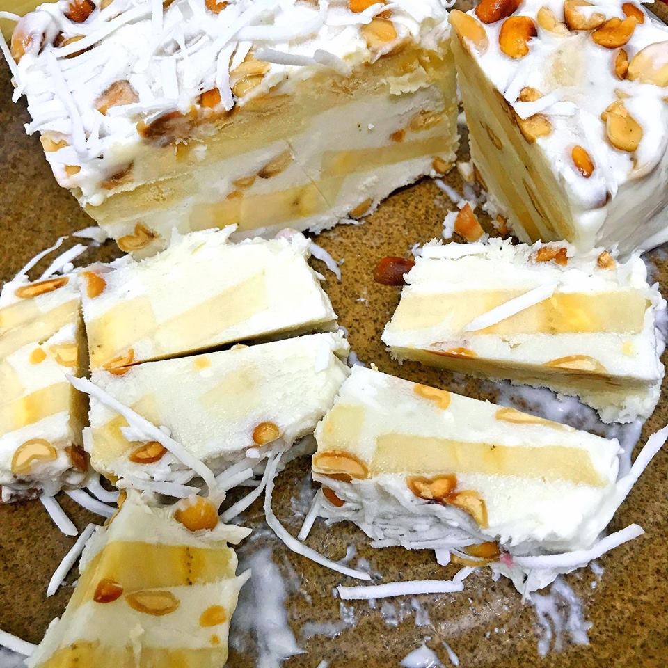 mon ngon de lam lam kem chuoi dua mat lanh sieu ngon
