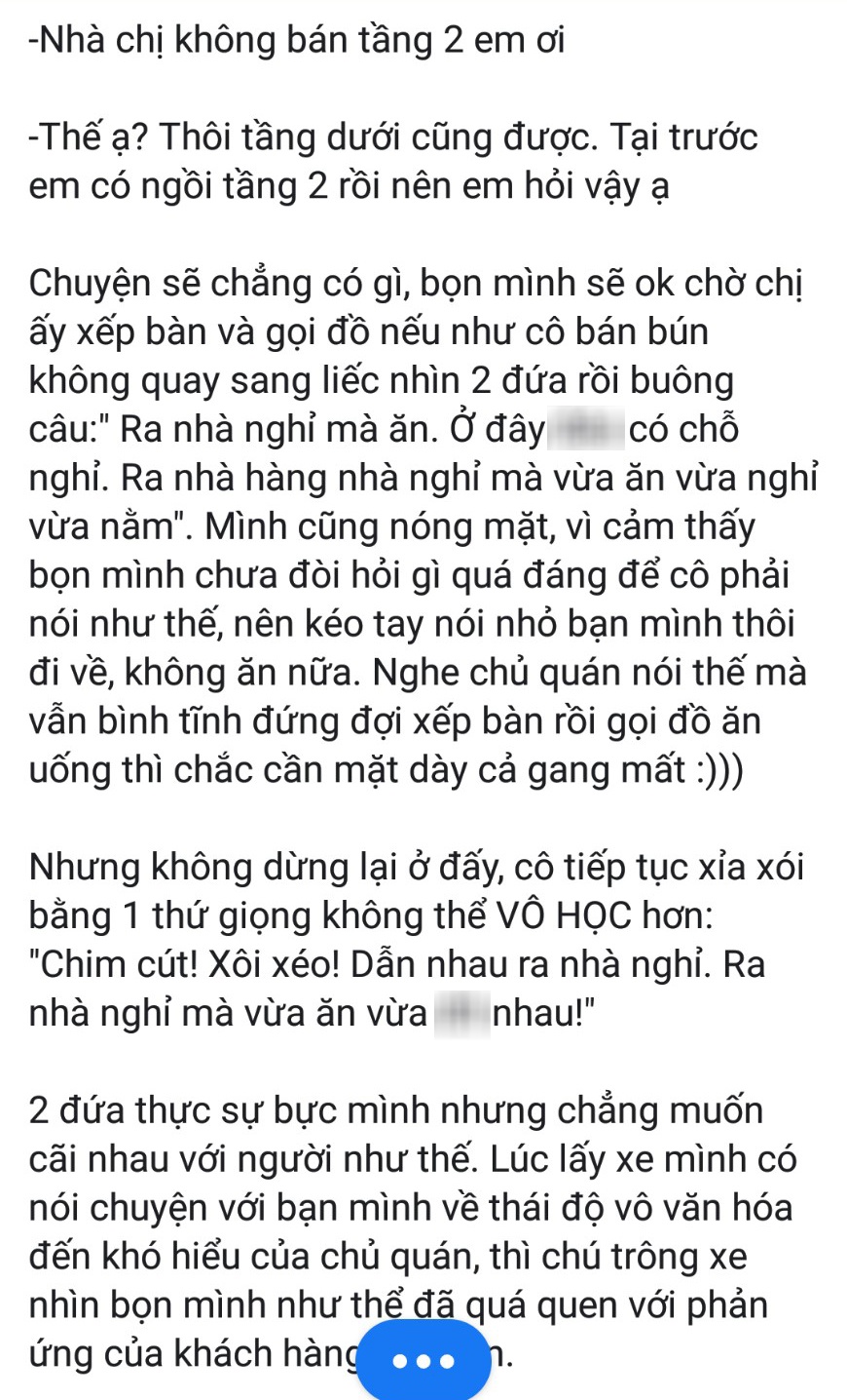 nguoi co tu trong dung bao gio an bun chui va tranh cai mieng an la mieng nhuc