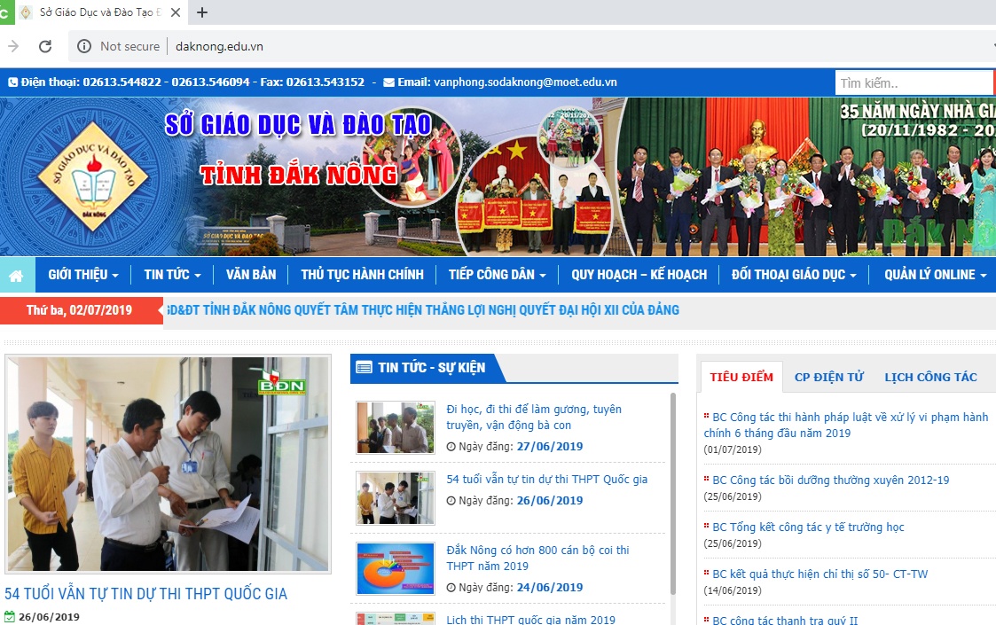 tra cuu diem thi thpt quoc gia 2019 o dak nong