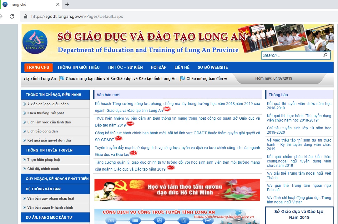 tra cuu diem thi thpt quoc gia 2019 o long an