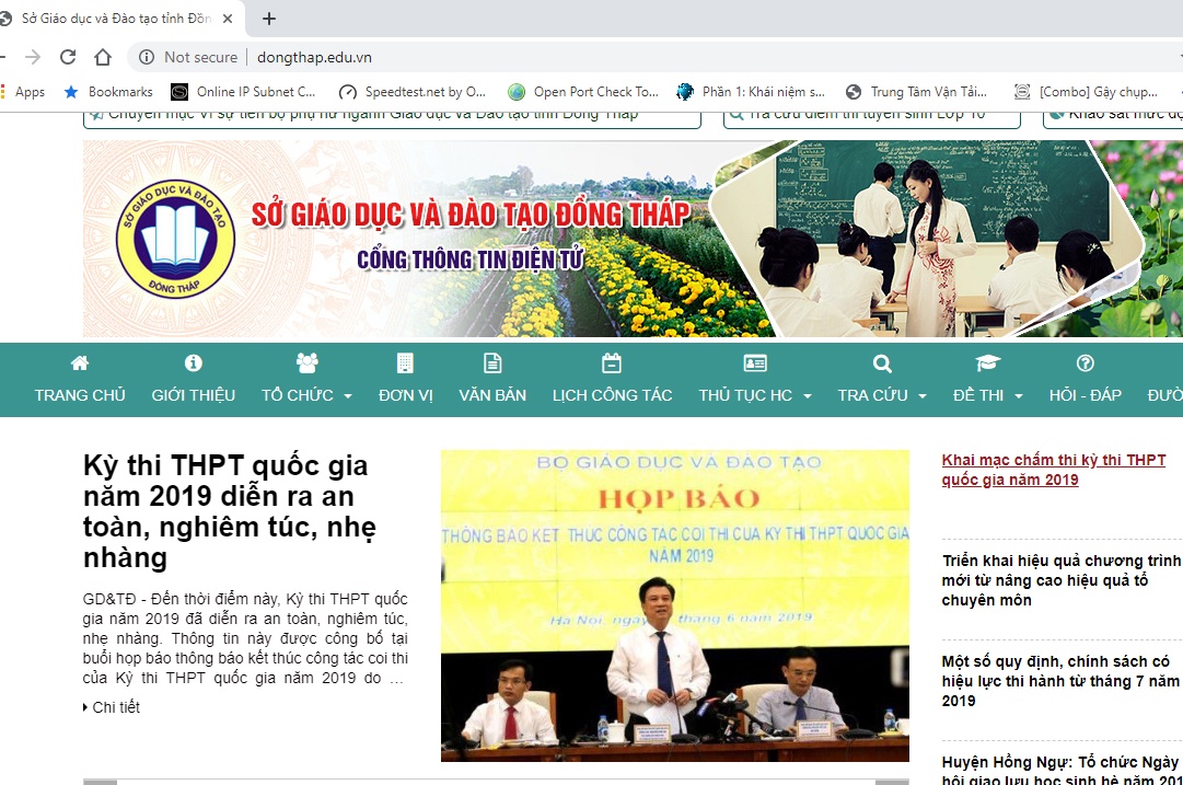 tra cuu diem thi thpt quoc gia 2019 o dong thap