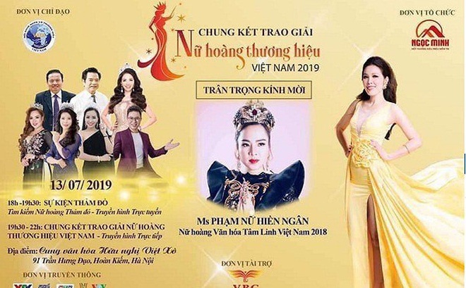 so vhtt ha noi thanh tra cuoc thi nu hoang thuong hieu