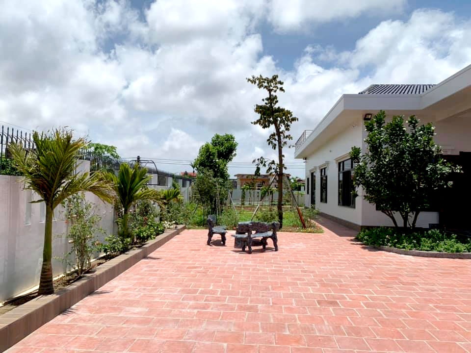 Nhà rộng 800m2 nhưng dành nửa diện tích để trồng hoa và rau sạch nha rong 800m2 nhung danh nua dien tich de trong hoa va rau sach
