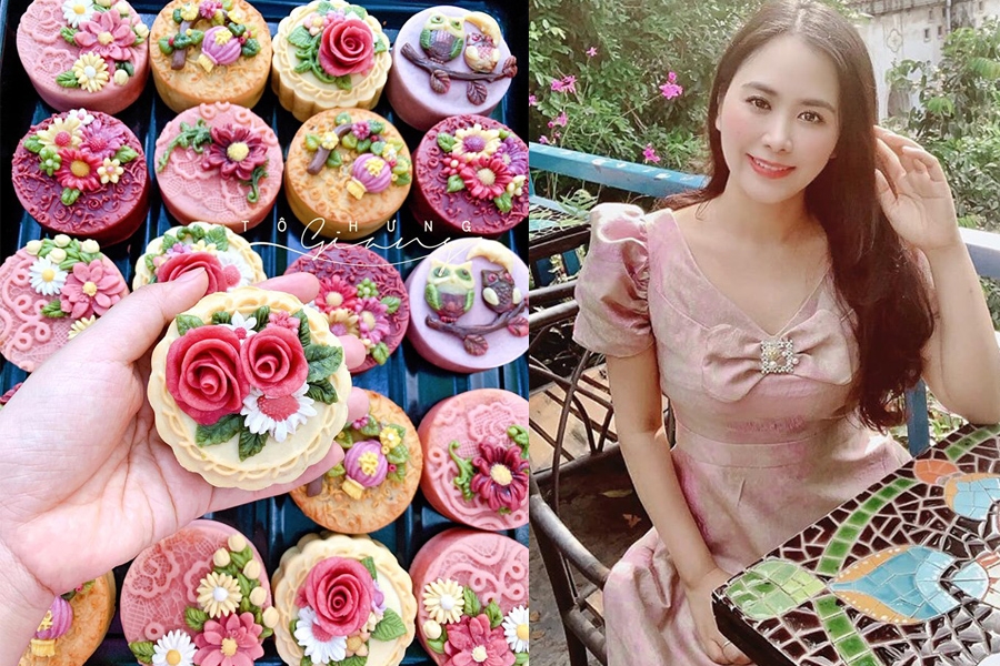 trung thu den som voi me banh hoa noi tu food blogger to hung giang