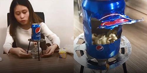 bat chuoc video nau an tren mang be gai bi bong roi qua doi