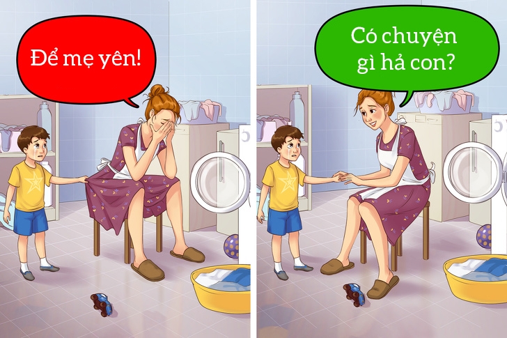 12 cau vo nghia va gay ton thuong ma bo me thuong noi voi con