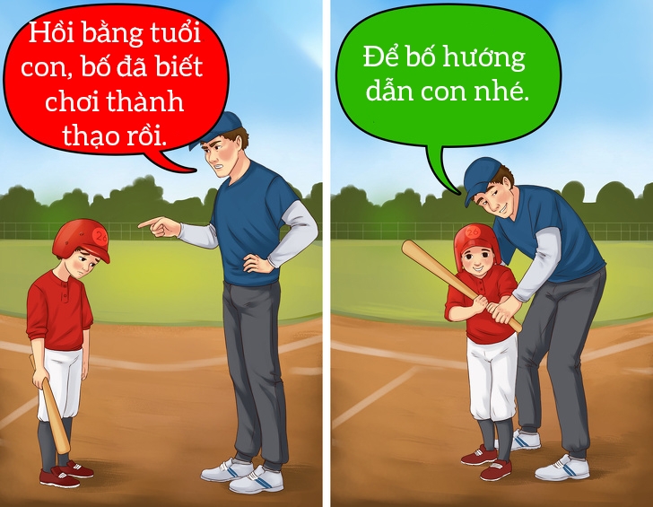 12 cau vo nghia va gay ton thuong ma bo me thuong noi voi con