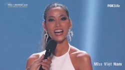 video hoang thuy noi tieng anh troi chay o chung ket miss universe 2019