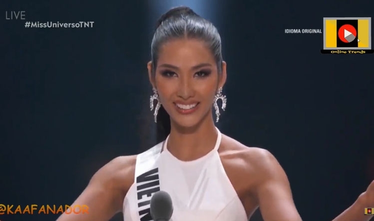 video hoang thuy noi tieng anh troi chay o chung ket miss universe 2019