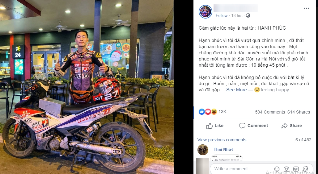 khoe thanh tich xuyen viet trong hon 19 gio phuot thu viet bi chi trich va nghi ngo