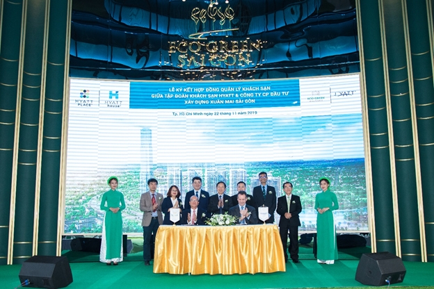 xuan mai sai gon va hyatt hotels hop tac ra mat khach san quoc te