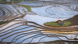 Mùa nước đổ đẹp như tranh ở Lào Cai