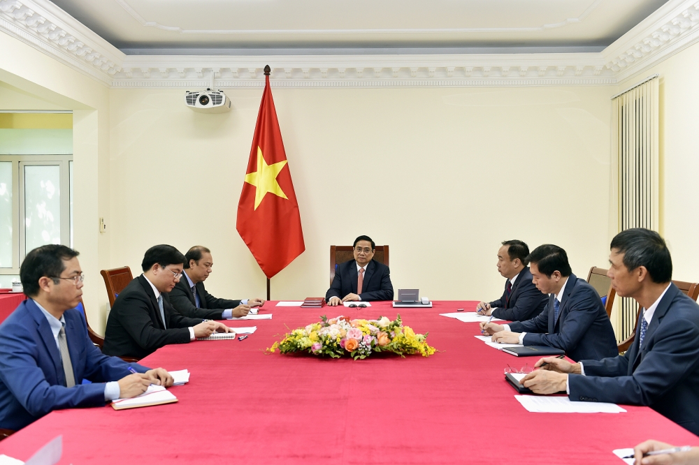 Thủ tướng Phạm Minh Chính mong muốn thúc đẩy hơn nữa quan hệ Đối tác Chiến lược Việt Nam – Singapore trên tất cả các lĩnh vực