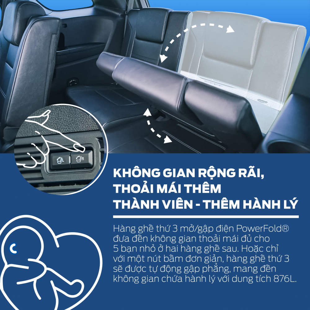 'Siêu trợ thủ' Ford Everest bật 5 tính năng giúp các bà mẹ chu toàn cho gia đình hơn