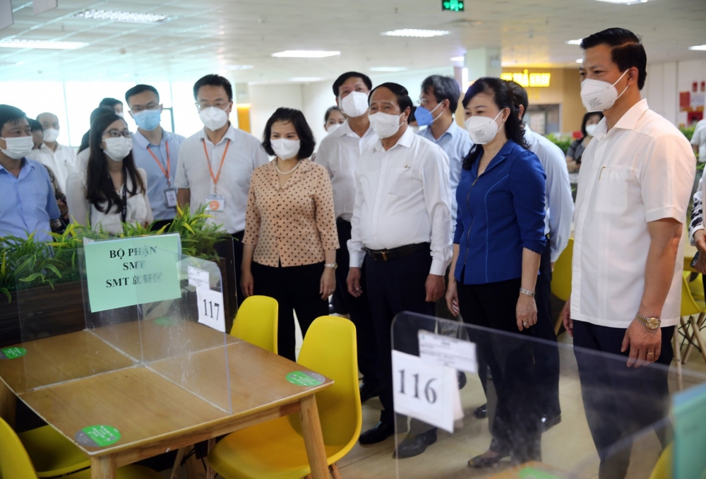 Hỗ trợ công nhân Goertek 150.000 đồng/ngày khi tham gia mô hình 'vừa sản xuất, vừa lưu trú'